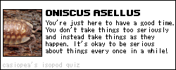 isopod quiz: onisecus asellus